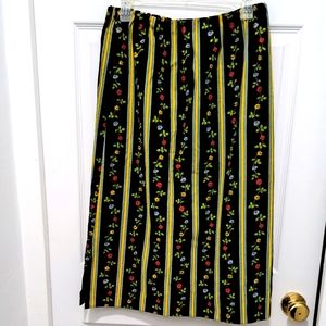 Black velvet skirt- homemade